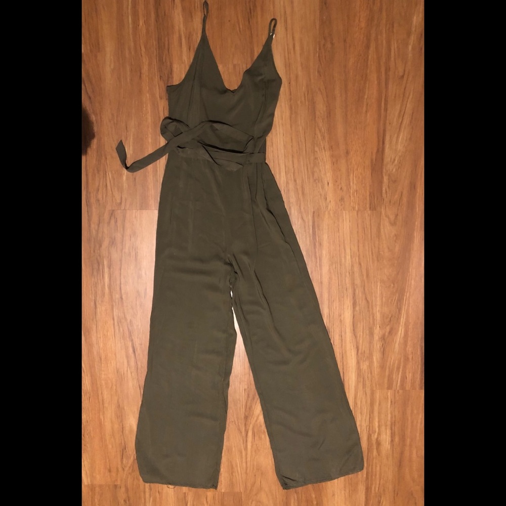 Forever 21 Olive Jumpsuit